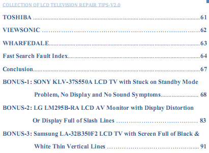 lcd led tv repair tips