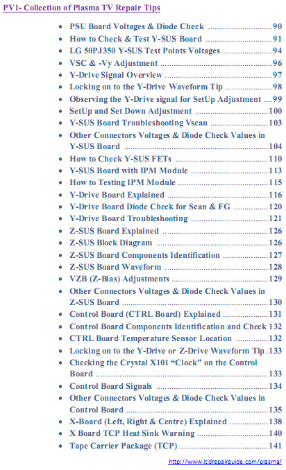 how to repair plasma tv