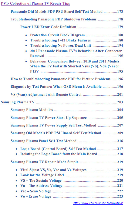 lg plasma tv repair tips