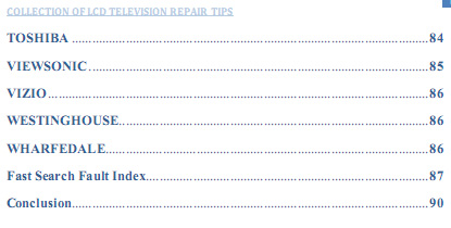 troubleshooting & repairing lcd tv