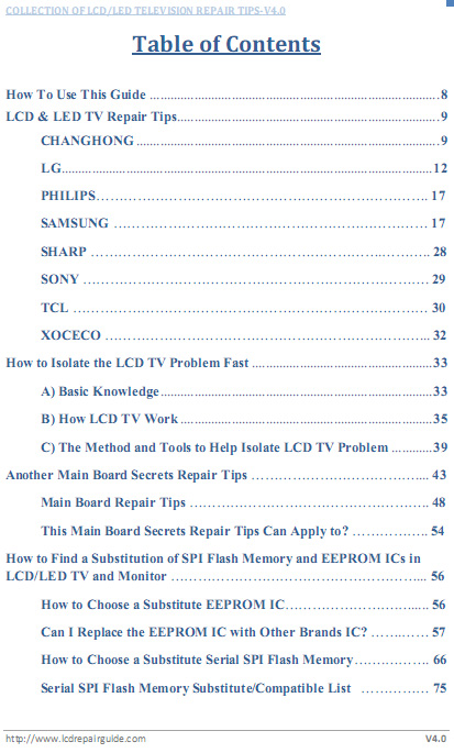 how to repair lcd led tv