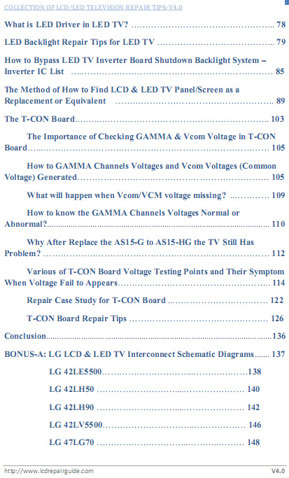 how to fix lcd led television